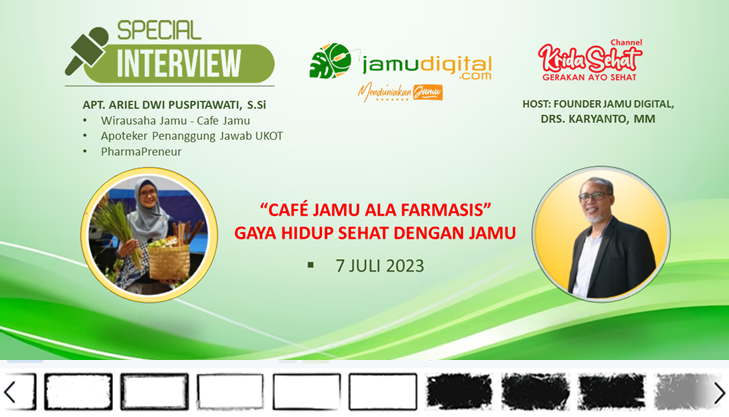 Melestarikan Jamu Melalui Café Jamu. Bagaimana Strategi Membidik Konsumen Milenial